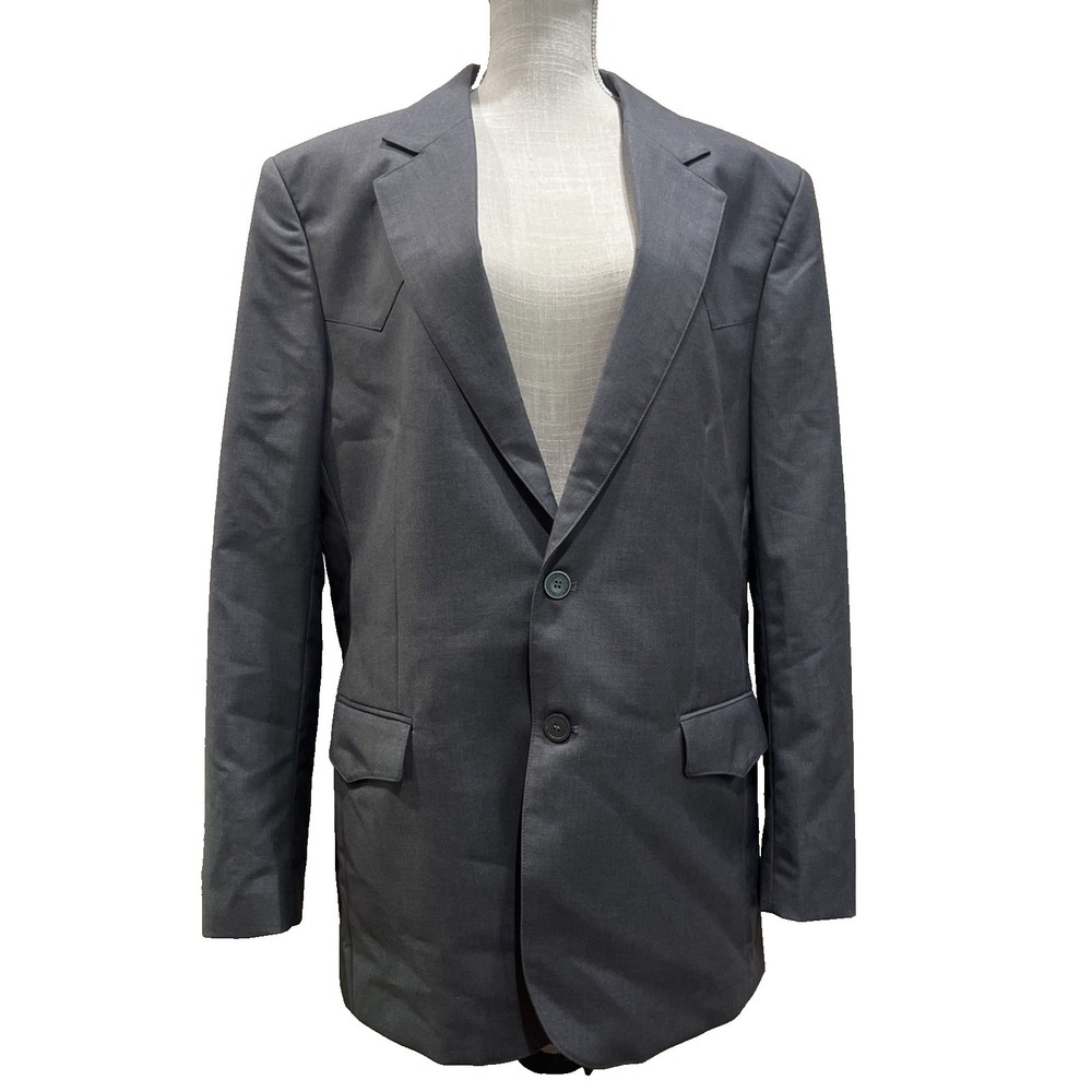 WYOMING TRADERS Gray Suit Sport Coat Men's 44 Tall Jacket Western Cowboy Blazer
